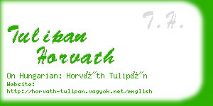tulipan horvath business card
